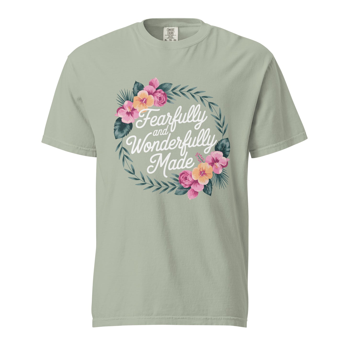 Fearfully and Wonderfully Made  Christian Bible Verse T-Shirt