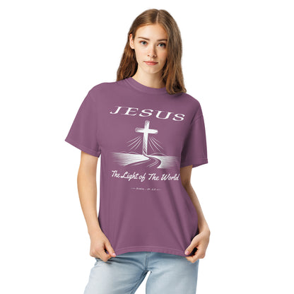 Jesus The Light of the World  Christian Bible Verse T-Shirt