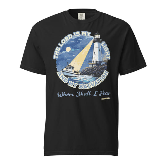 The Lord is My Light and My Salvation  Christian Bible Verse T-Shirt