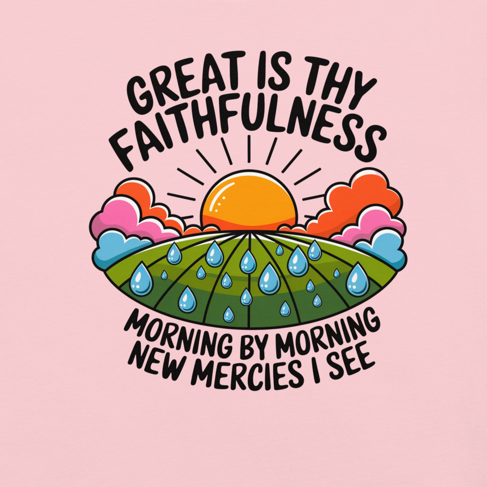 Great is Thy Faithfulness  Christian Bible Verse T-Shirt
