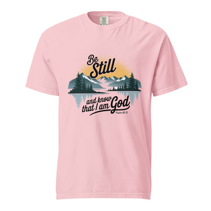 Be Still T-shirt  Christian Bible Verse T-Shirt