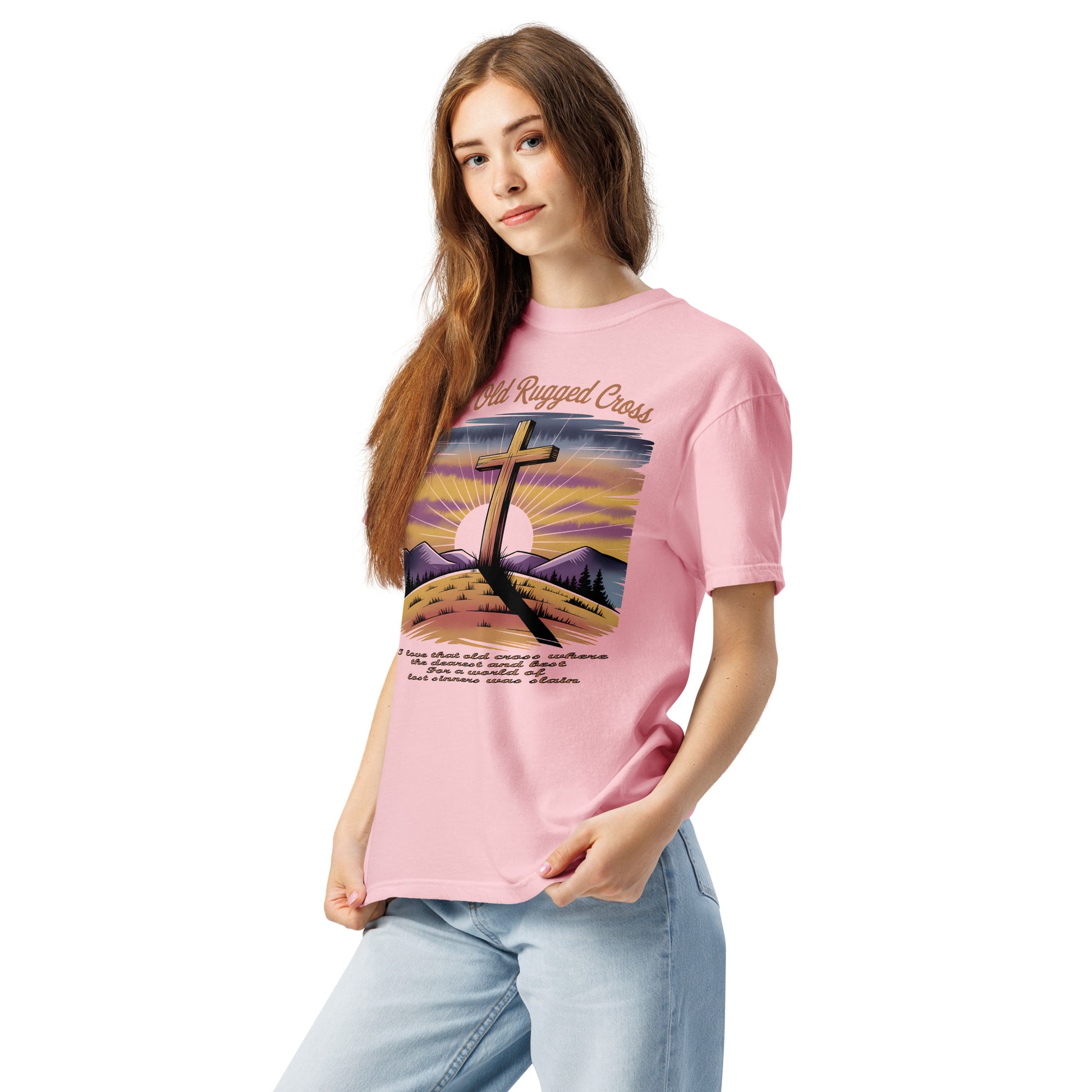 The Old Rugged Cross  Christian Bible Verse T-Shirt