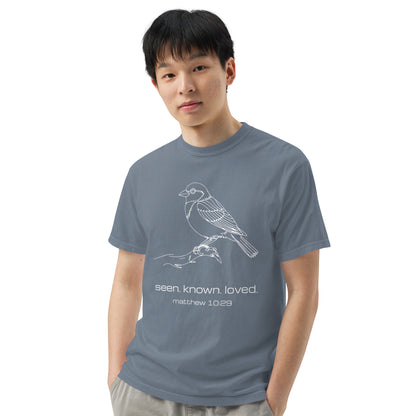 Seen Known Loved Sparrow  Christian Bible Verse T-Shirt