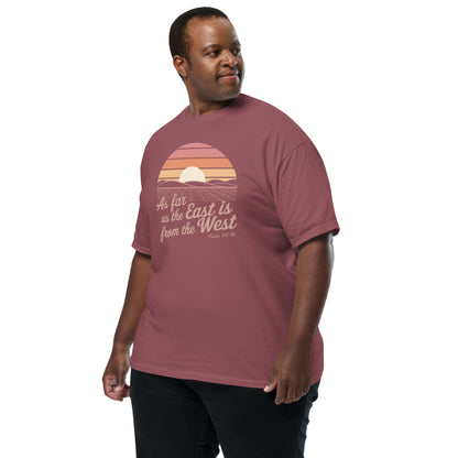As Far as The East is from the West  Christian Bible Verse T-Shirt