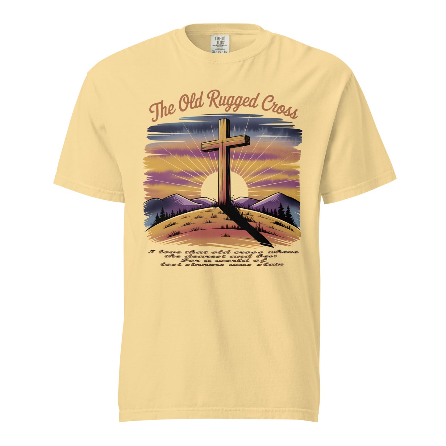 The Old Rugged Cross  Christian Bible Verse T-Shirt