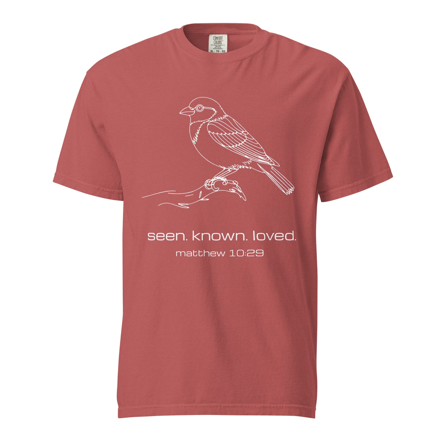 Seen Known Loved Sparrow  Christian Bible Verse T-Shirt