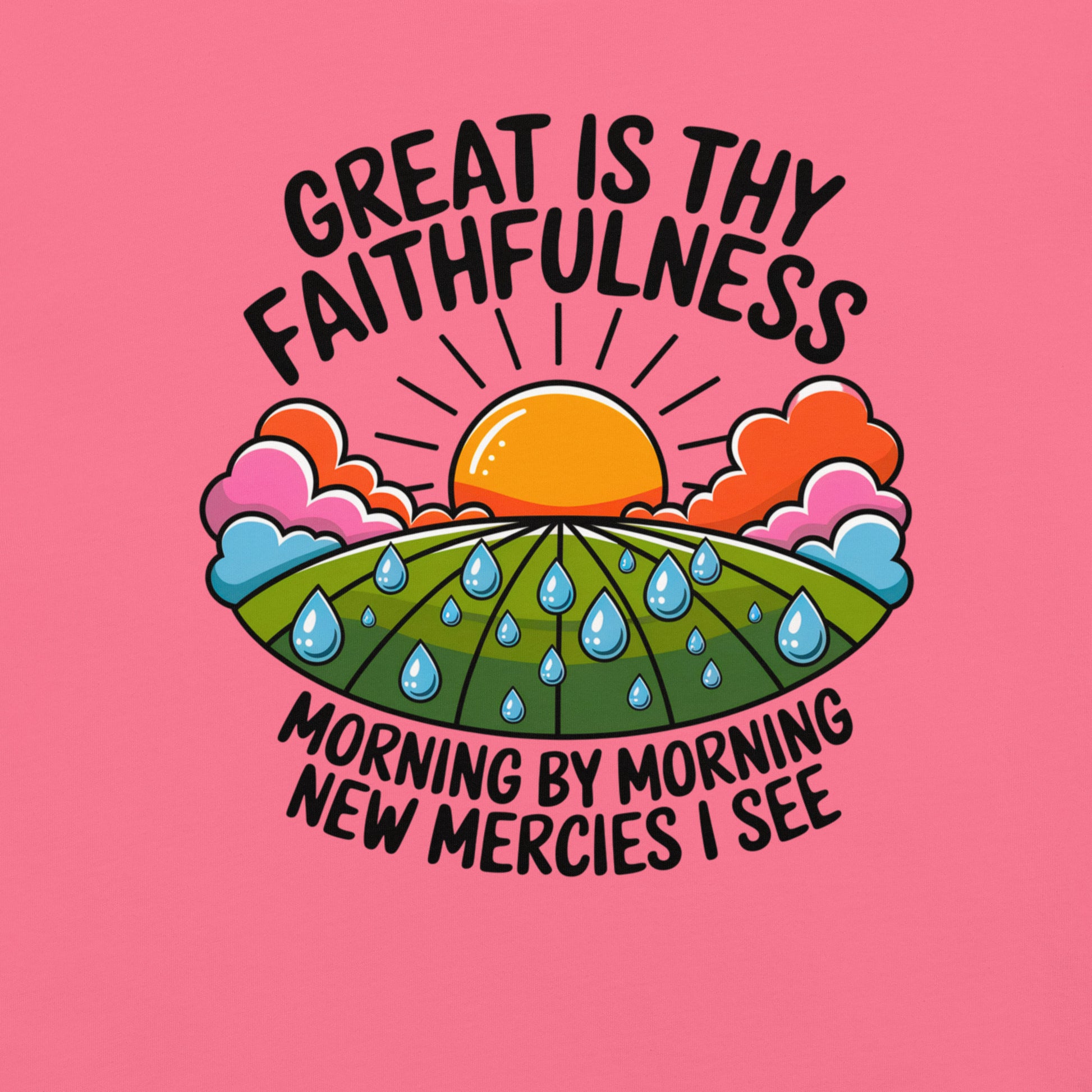 Great is Thy Faithfulness  Christian Bible Verse T-Shirt