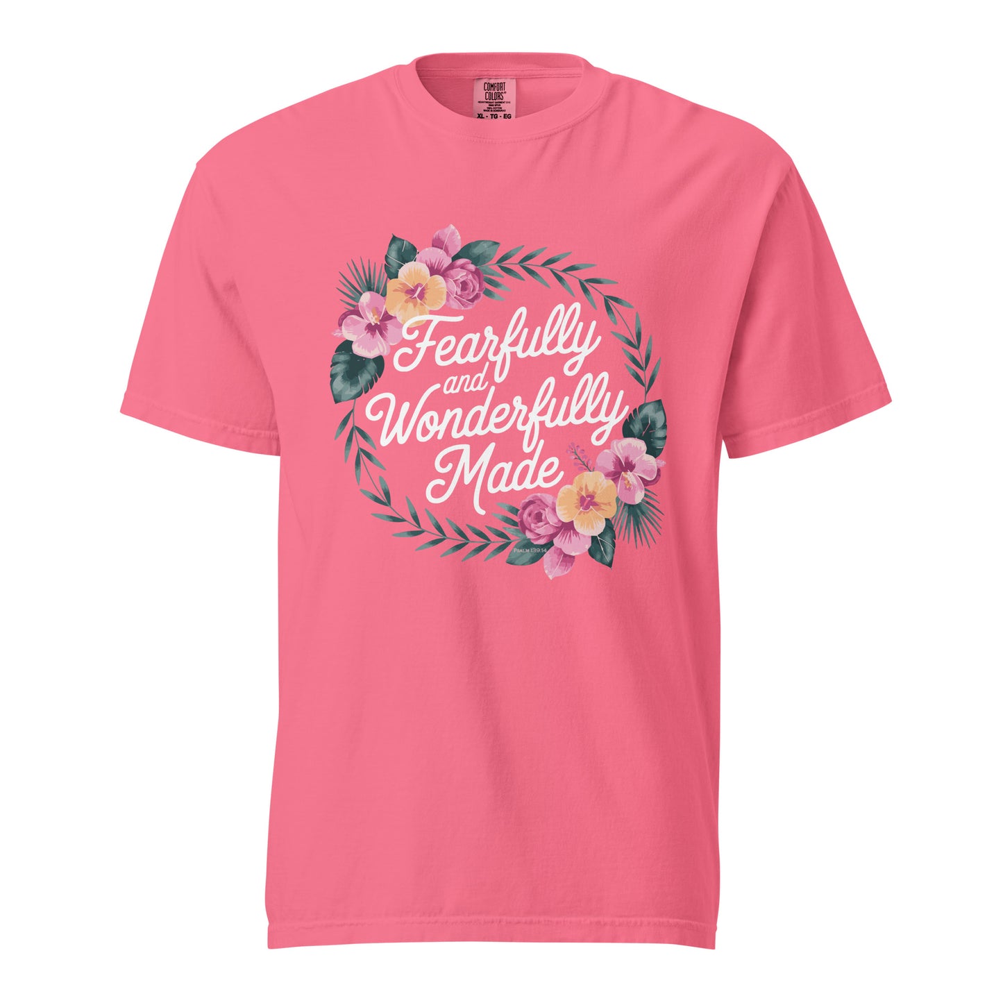 Fearfully and Wonderfully Made  Christian Bible Verse T-Shirt