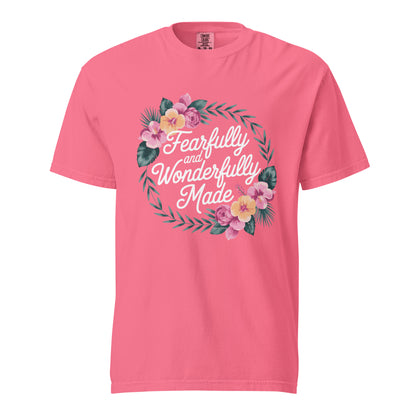Fearfully and Wonderfully Made  Christian Bible Verse T-Shirt
