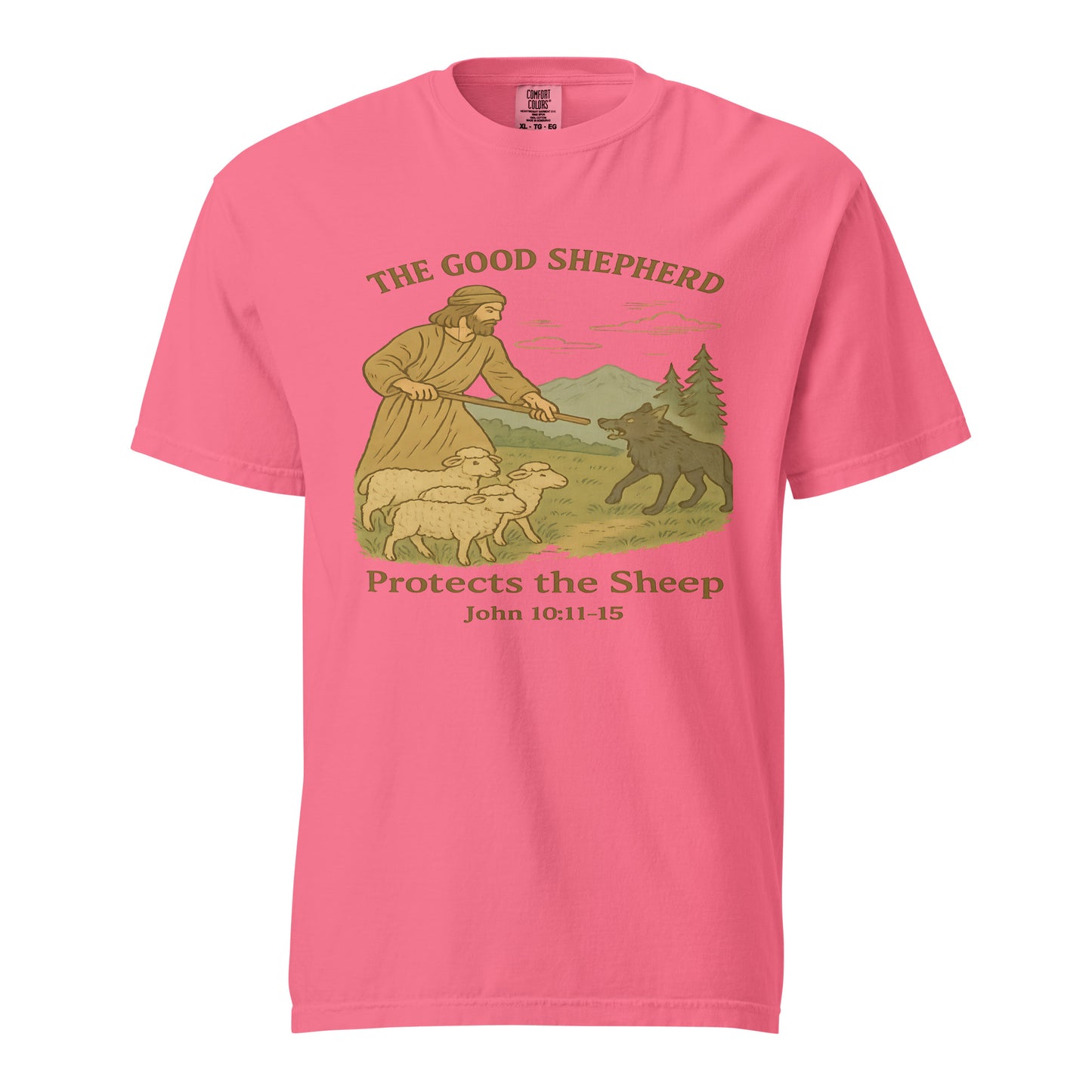 The Good Shepard  Christian Bible Verse T-Shirt