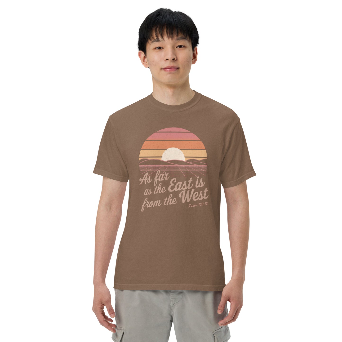 As Far as The East is from the West  Christian Bible Verse T-Shirt