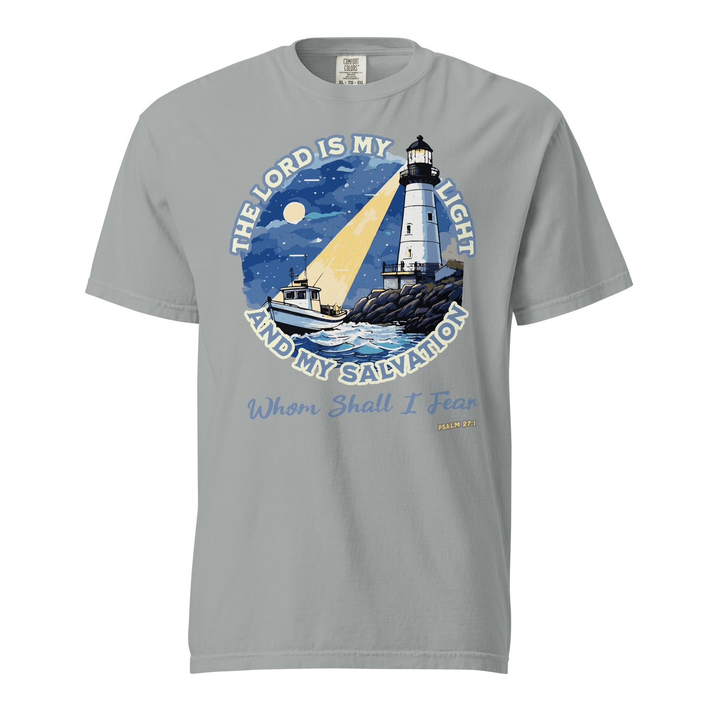 The Lord is My Light and My Salvation  Christian Bible Verse T-Shirt