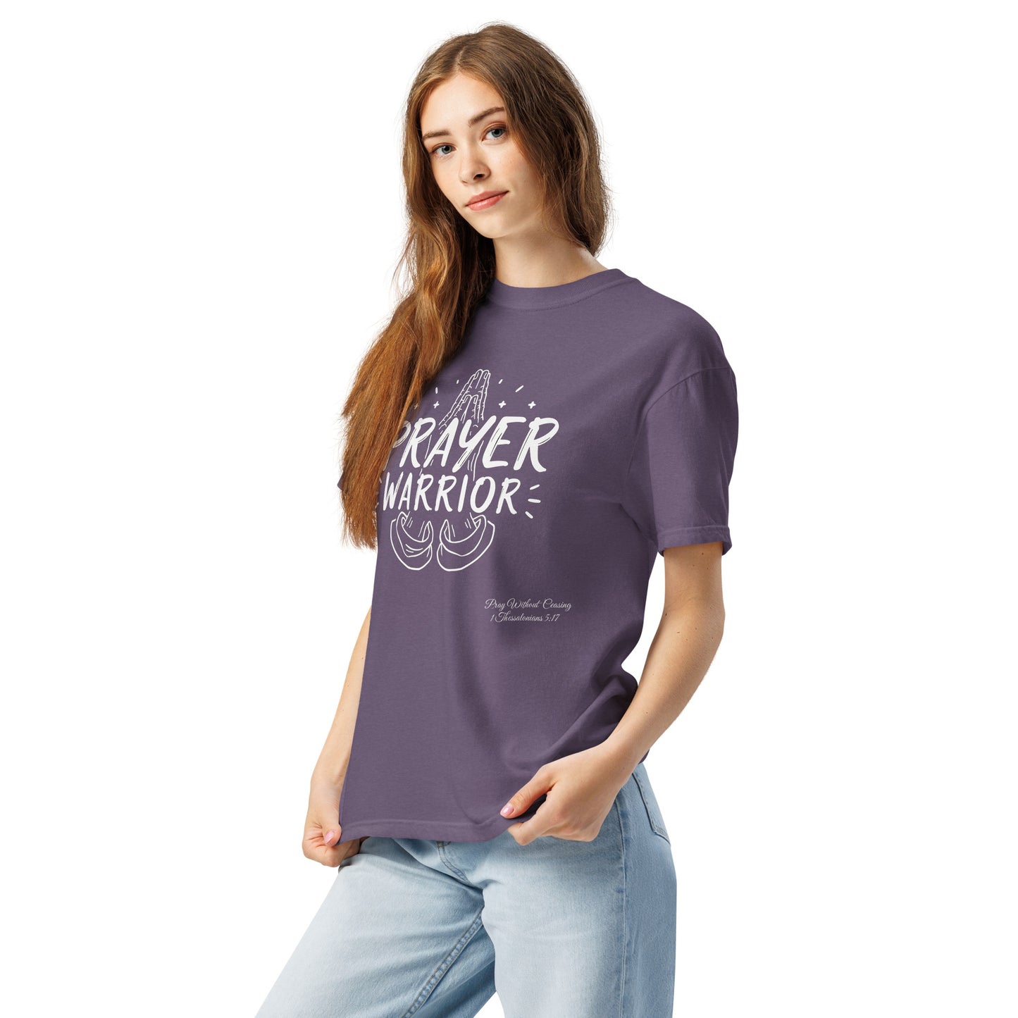 Prayer Warrior  Christian Bible Verse T-Shirt