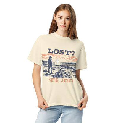 Lost Seek Jesus  Christian Bible Verse T-Shirt