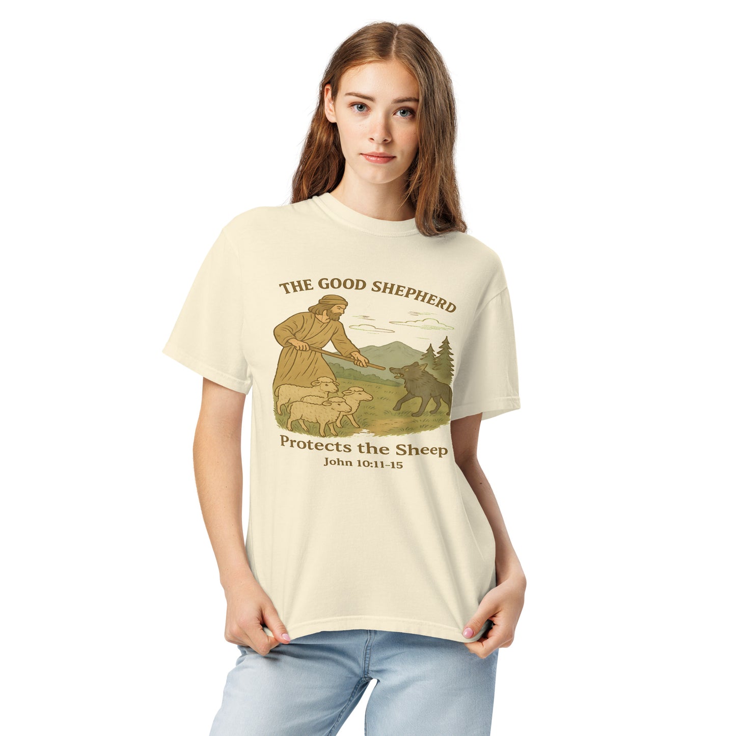 The Good Shepard  Christian Bible Verse T-Shirt