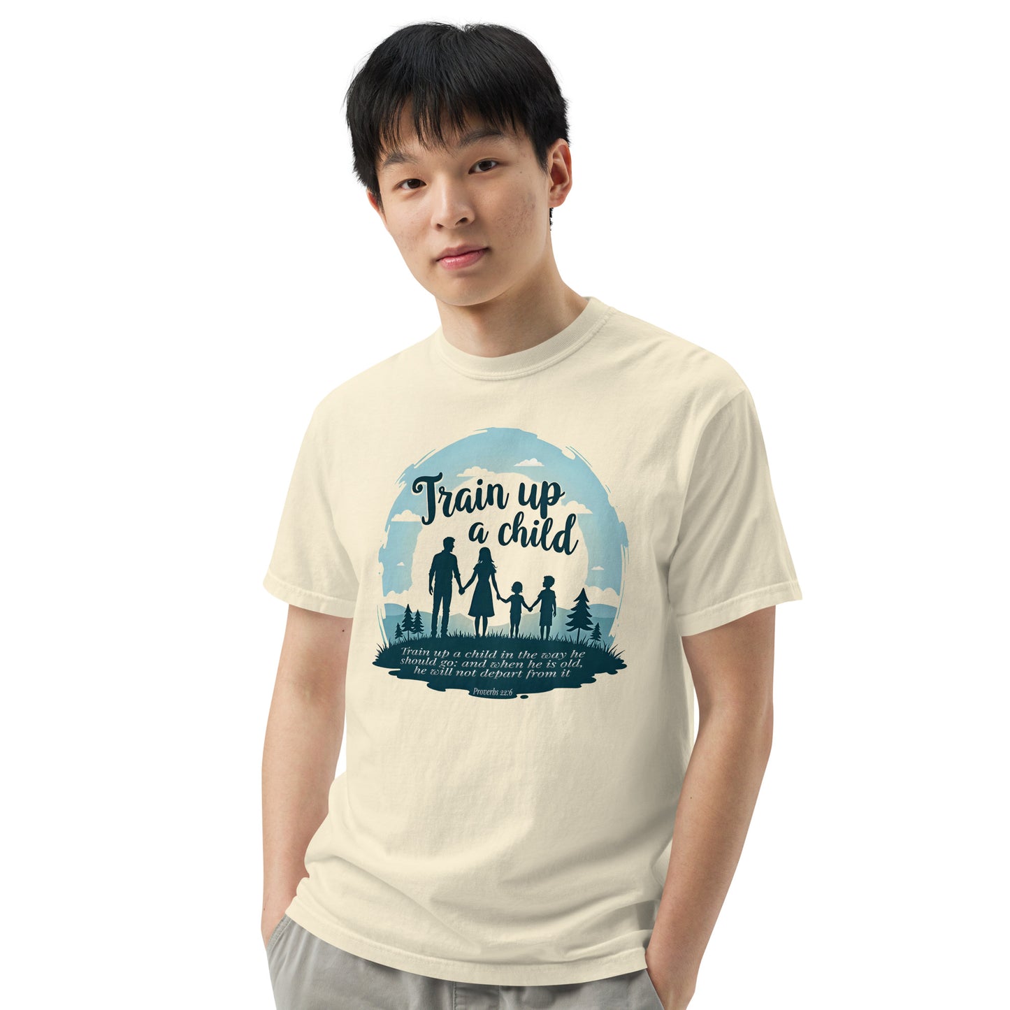 Train up a Child  Christian Bible Verse T-Shirt