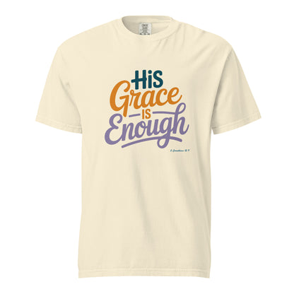 His Grace is Enough T-Shirt  Christian Bible Verse T-Shirt