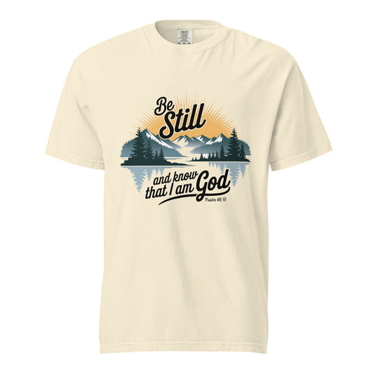 Be Still T-shirt  Christian Bible Verse T-Shirt