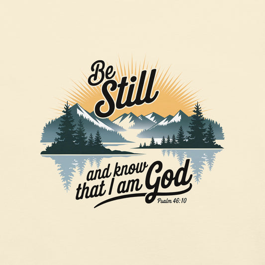 Be Still T-shirt  Christian Bible Verse T-Shirt