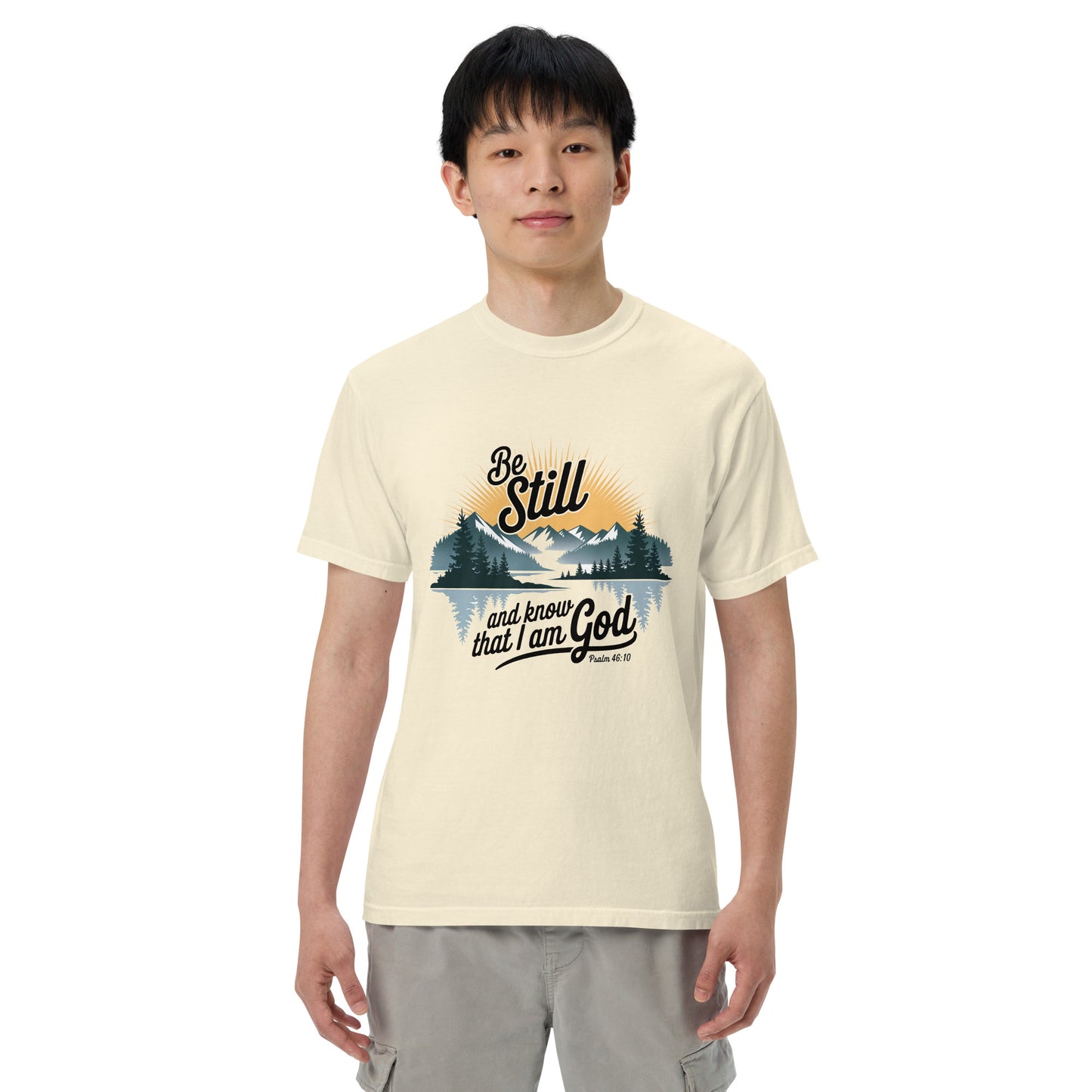 Be Still T-shirt  Christian Bible Verse T-Shirt