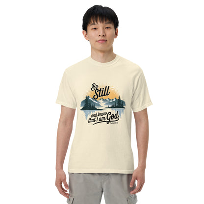 Be Still T-shirt  Christian Bible Verse T-Shirt