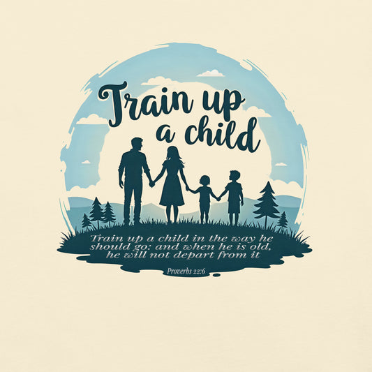 Train up a Child  Christian Bible Verse T-Shirt