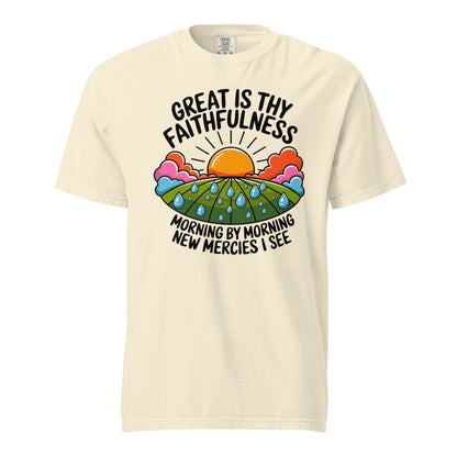 Great is Thy Faithfulness  Christian Bible Verse T-Shirt