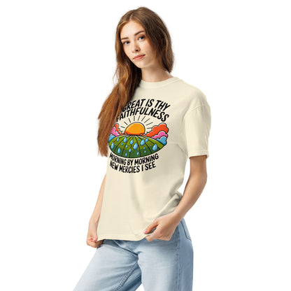 Great is Thy Faithfulness  Christian Bible Verse T-Shirt