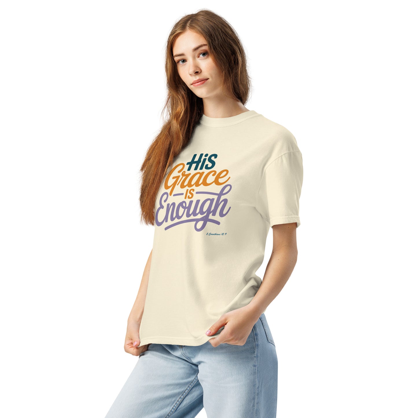 His Grace is Enough T-Shirt  Christian Bible Verse T-Shirt