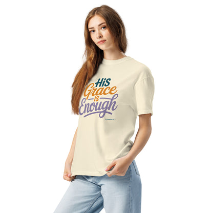 His Grace is Enough T-Shirt  Christian Bible Verse T-Shirt