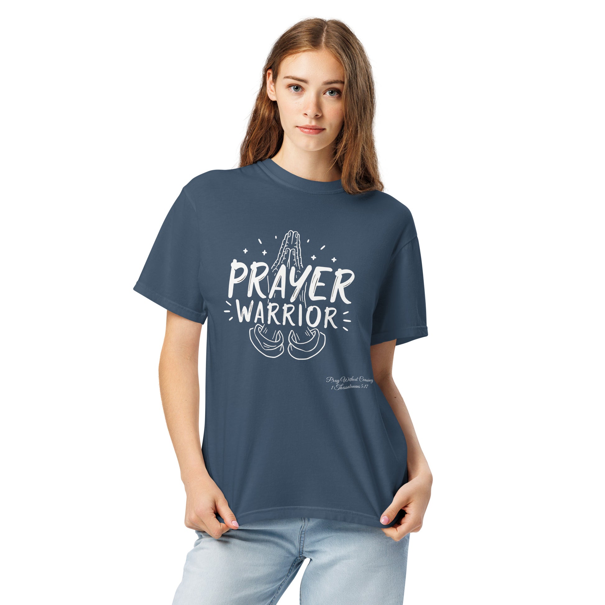 Prayer Warrior  Christian Bible Verse T-Shirt