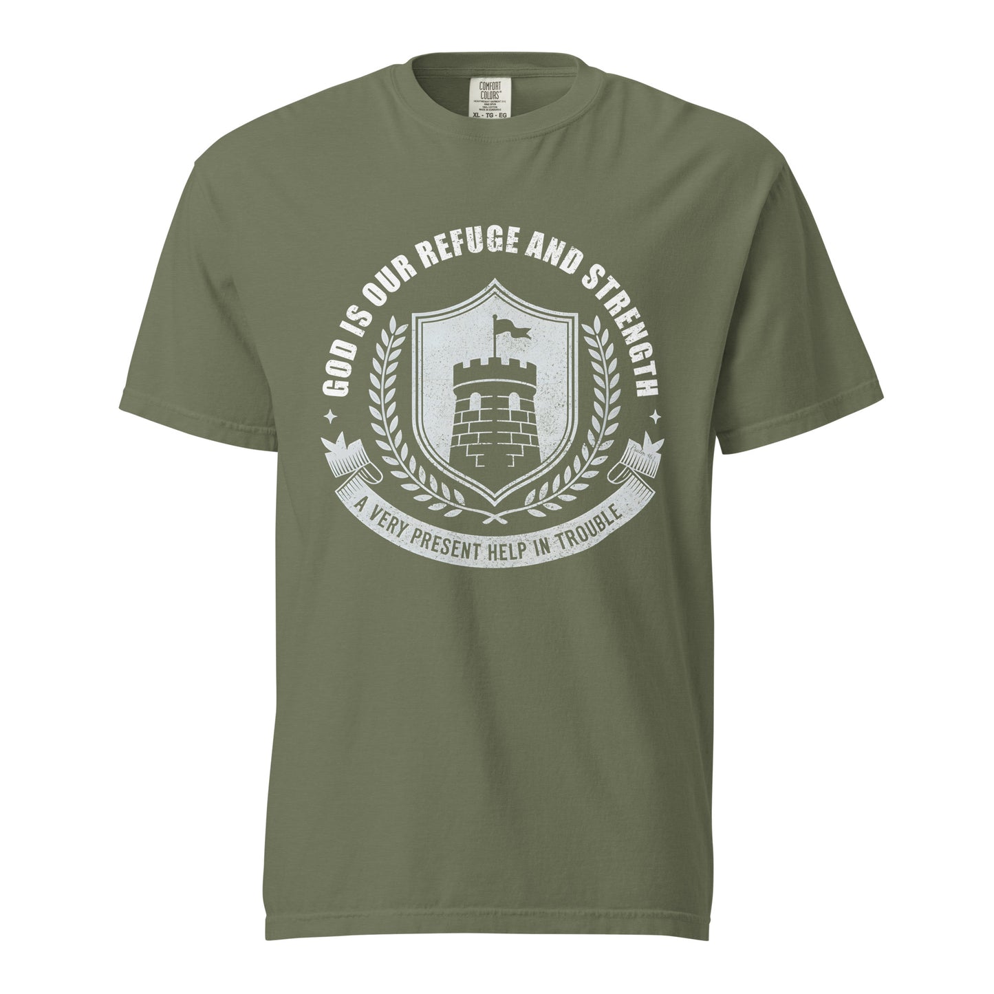 God is Our Refuge  Christian Bible Verse T-Shirt