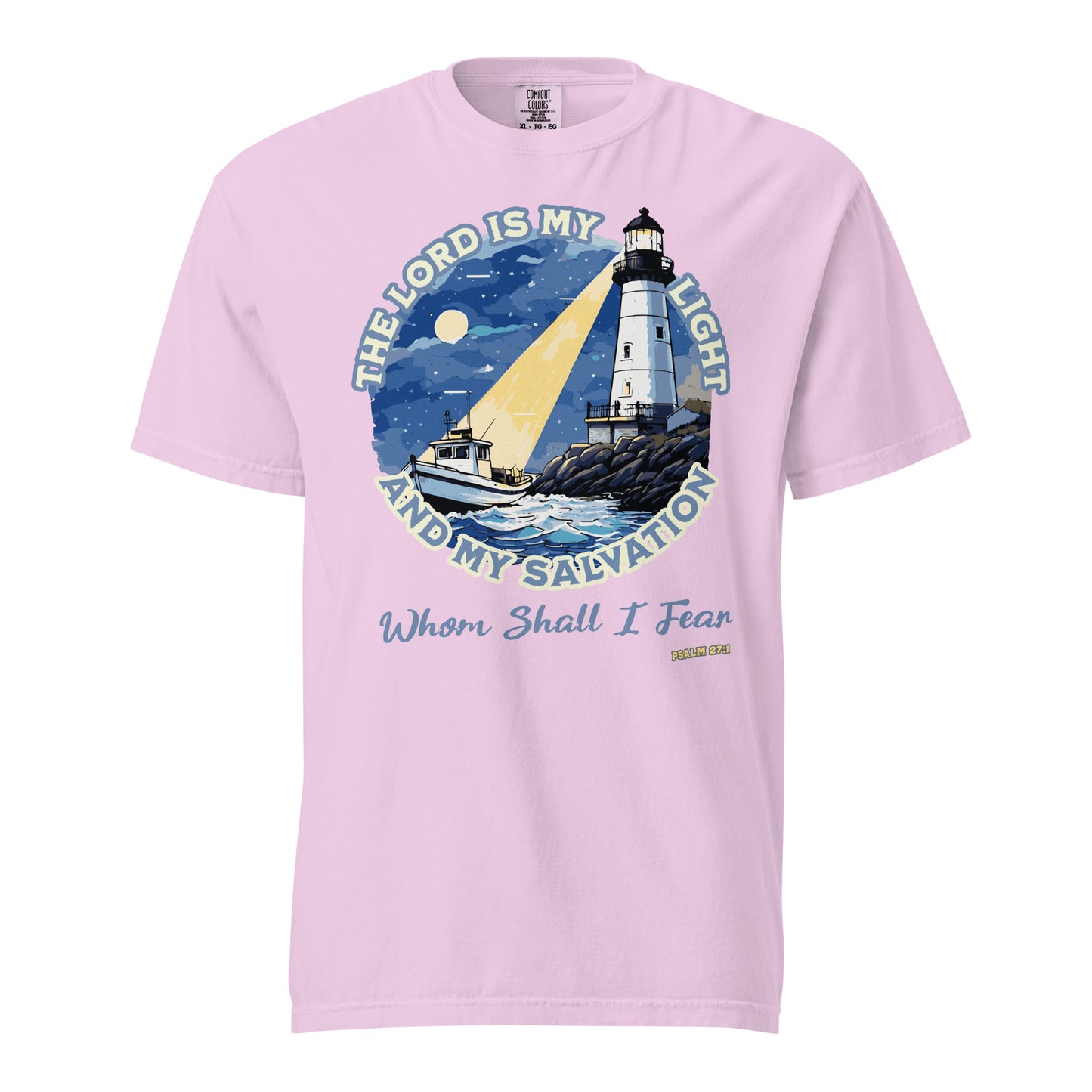 The Lord is My Light and My Salvation  Christian Bible Verse T-Shirt