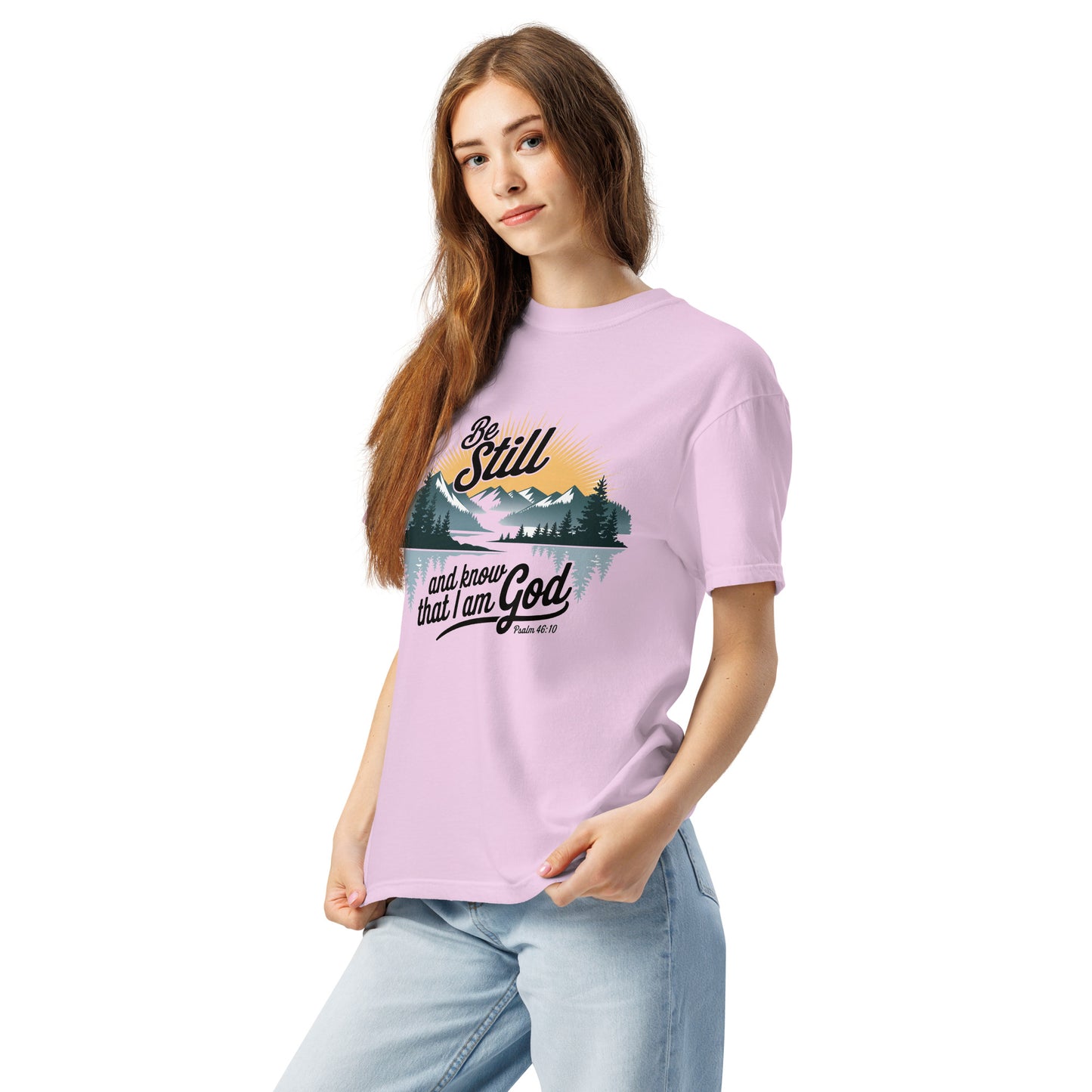 Be Still T-shirt  Christian Bible Verse T-Shirt