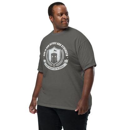 God is Our Refuge  Christian Bible Verse T-Shirt