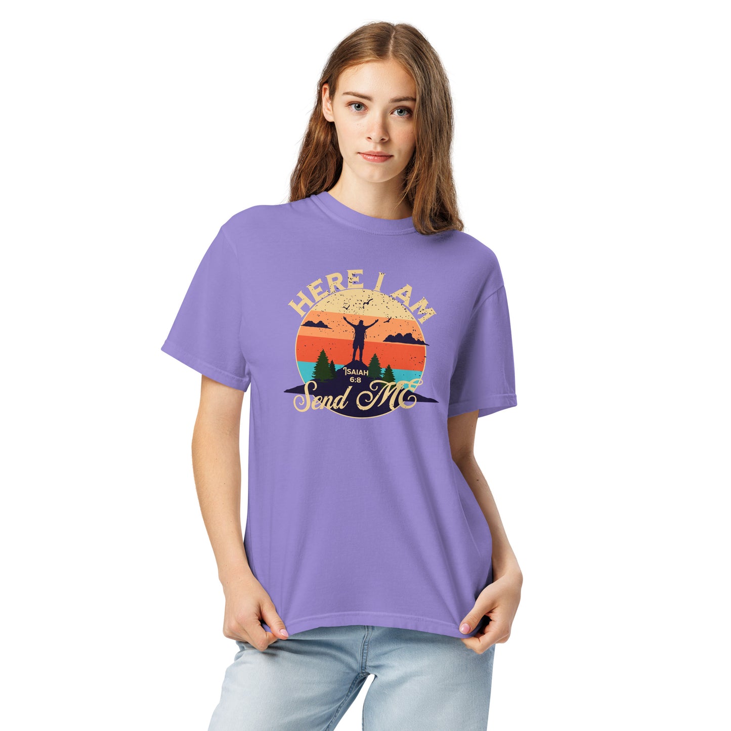 Here I am Send ME  Christian Bible Verse T-Shirt