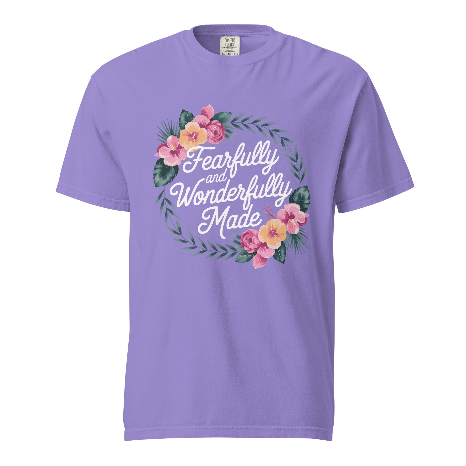 Fearfully and Wonderfully Made  Christian Bible Verse T-Shirt
