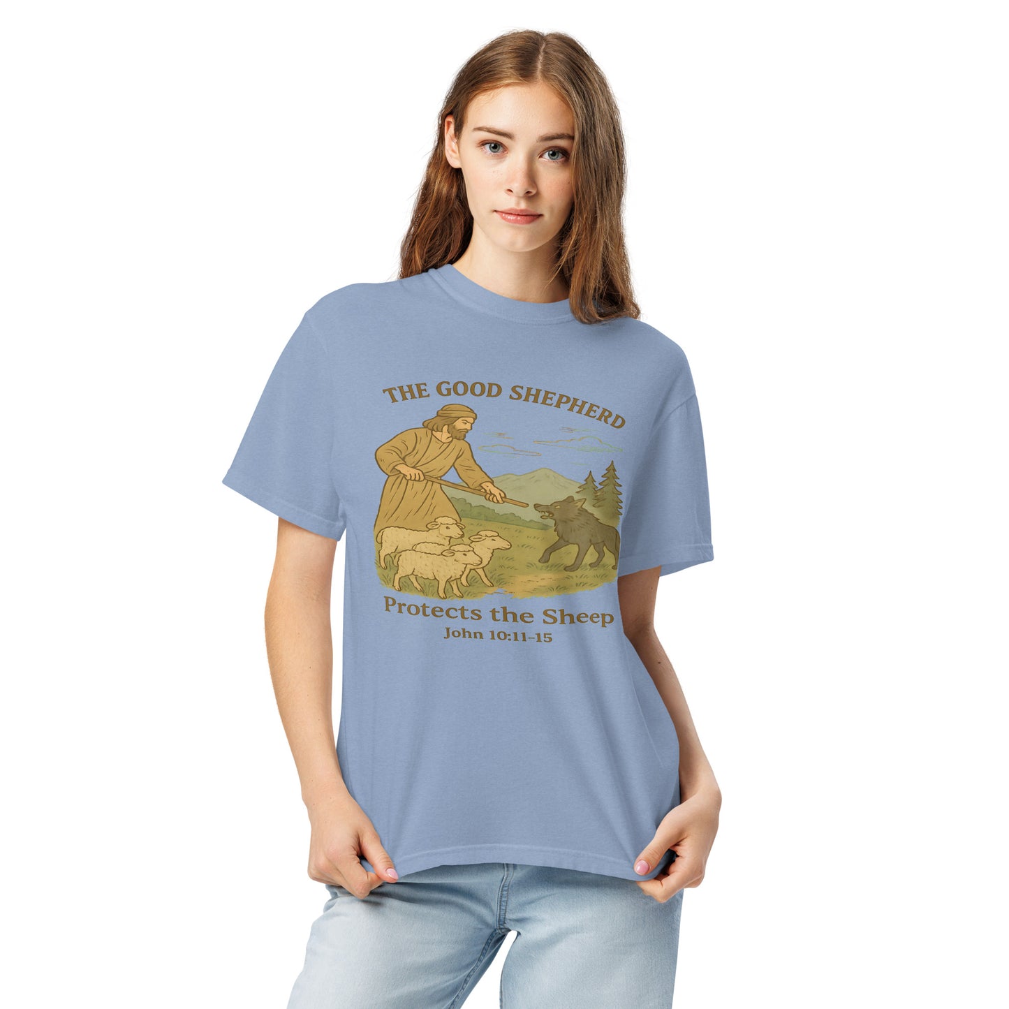 The Good Shepard  Christian Bible Verse T-Shirt