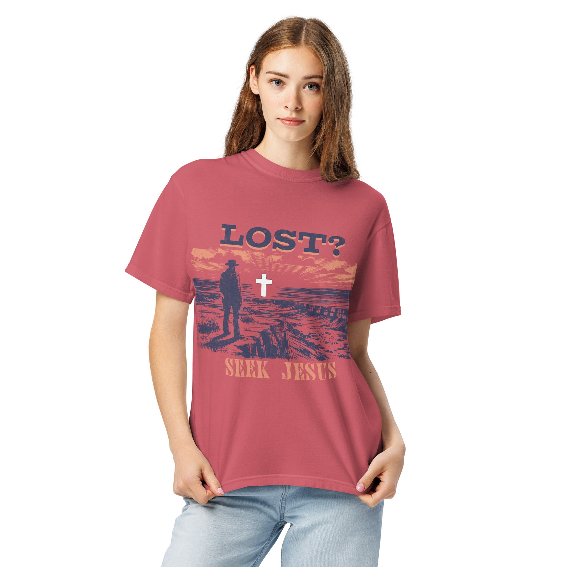 Lost Seek Jesus  Christian Bible Verse T-Shirt