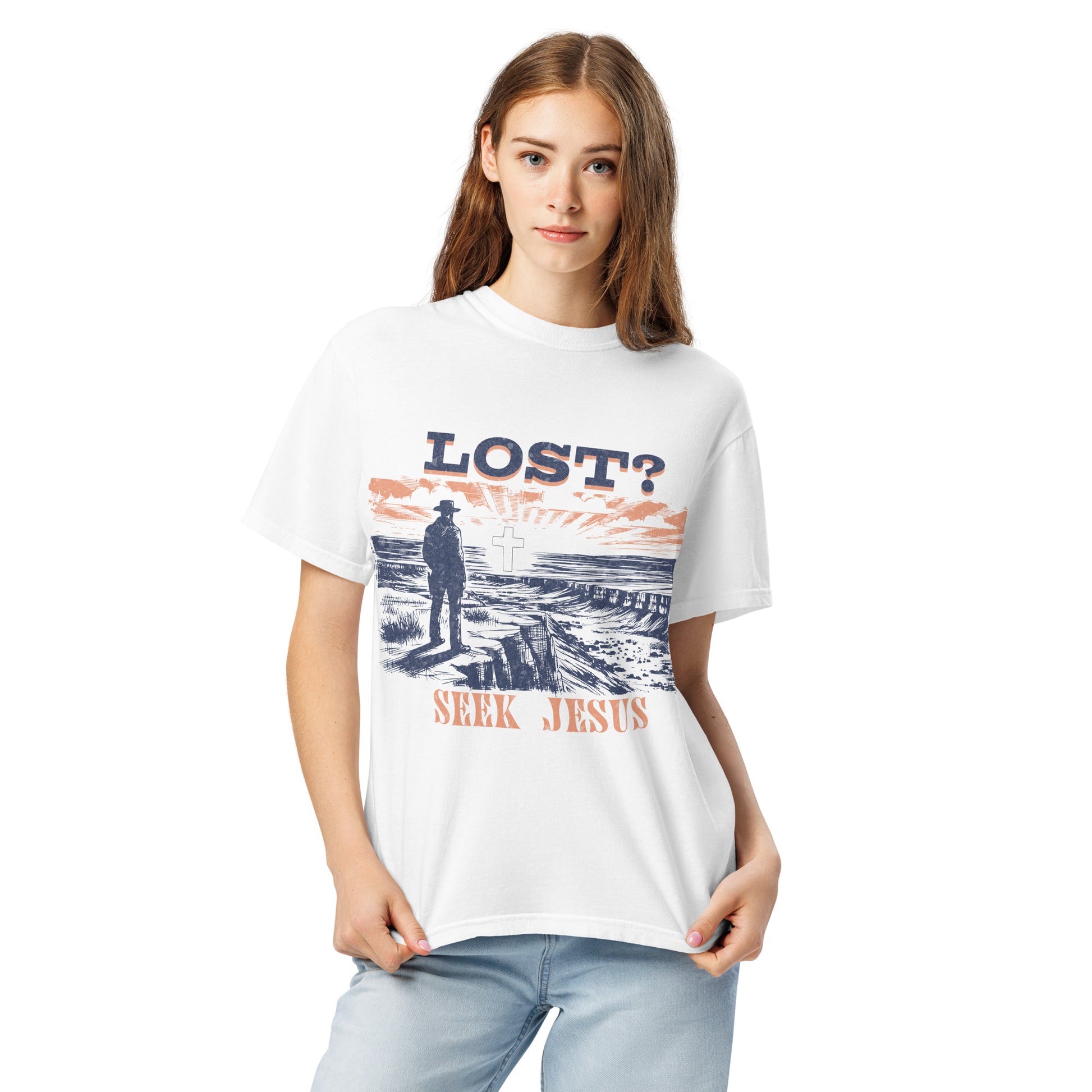 Lost Seek Jesus  Christian Bible Verse T-Shirt