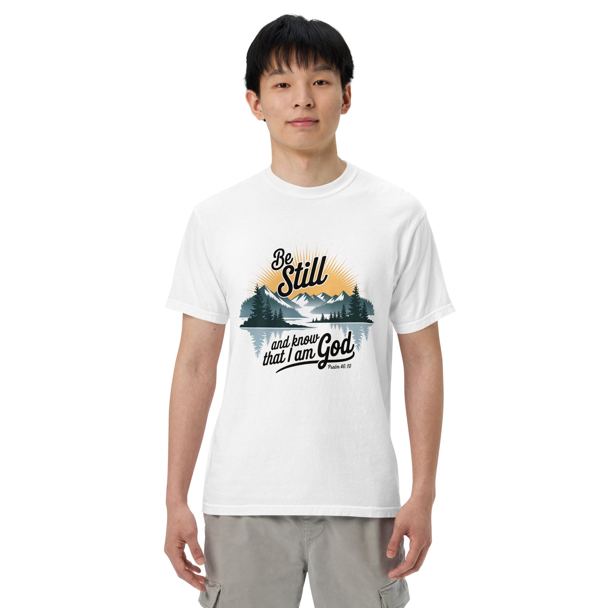 Be Still T-shirt  Christian Bible Verse T-Shirt