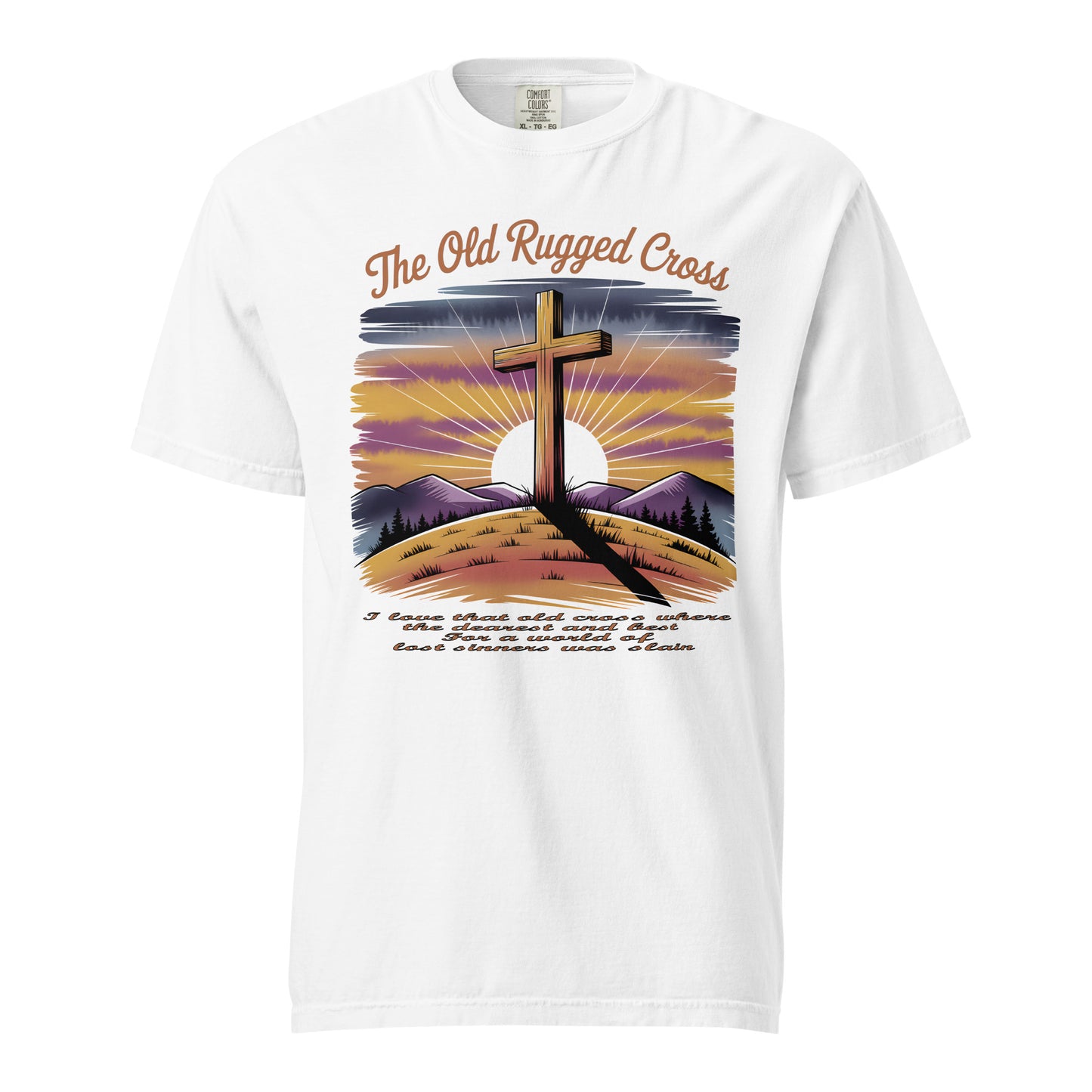 The Old Rugged Cross  Christian Bible Verse T-Shirt
