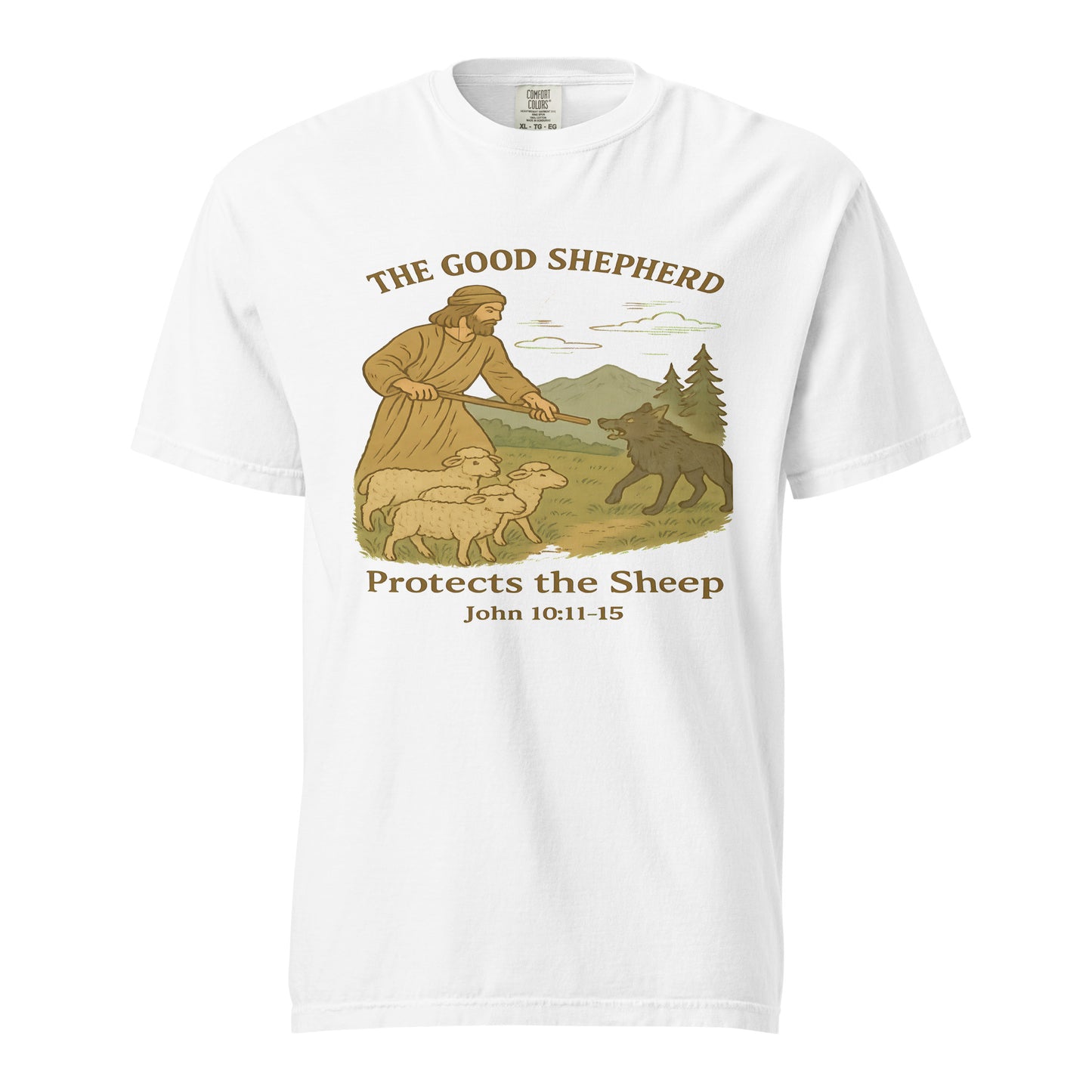 The Good Shepard  Christian Bible Verse T-Shirt