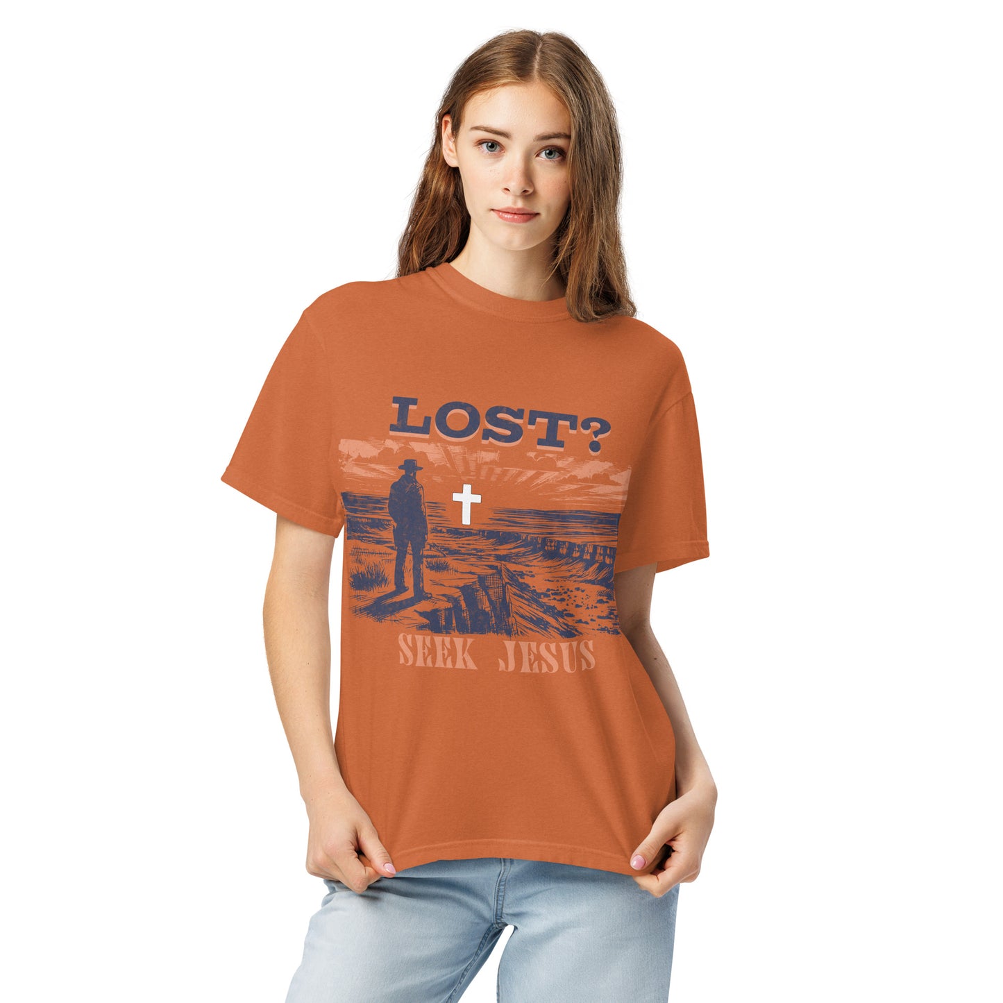 Lost Seek Jesus  Christian Bible Verse T-Shirt