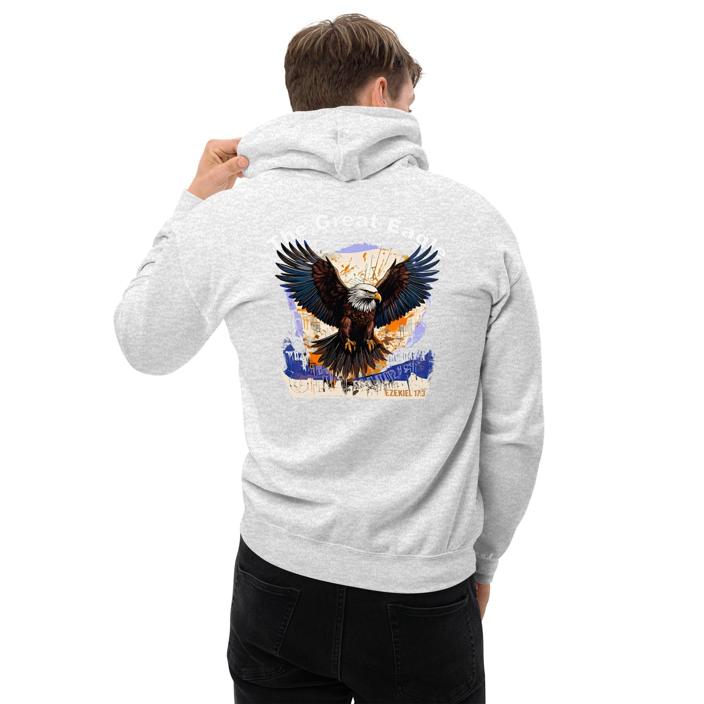 The Great Eagle Hoodie  Christian Bible Verse Hoodie