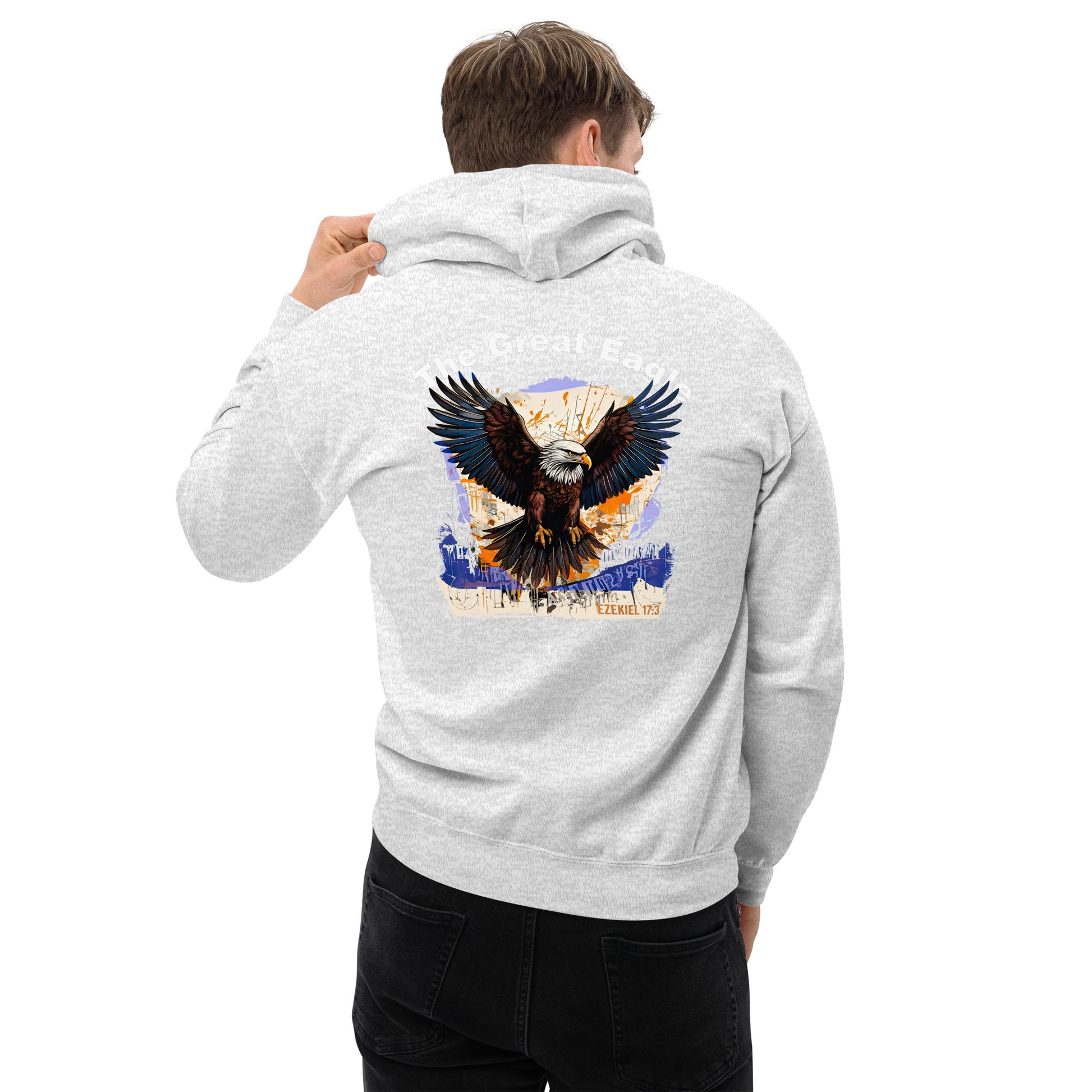 The Great Eagle Hoodie  Christian Bible Verse Hoodie