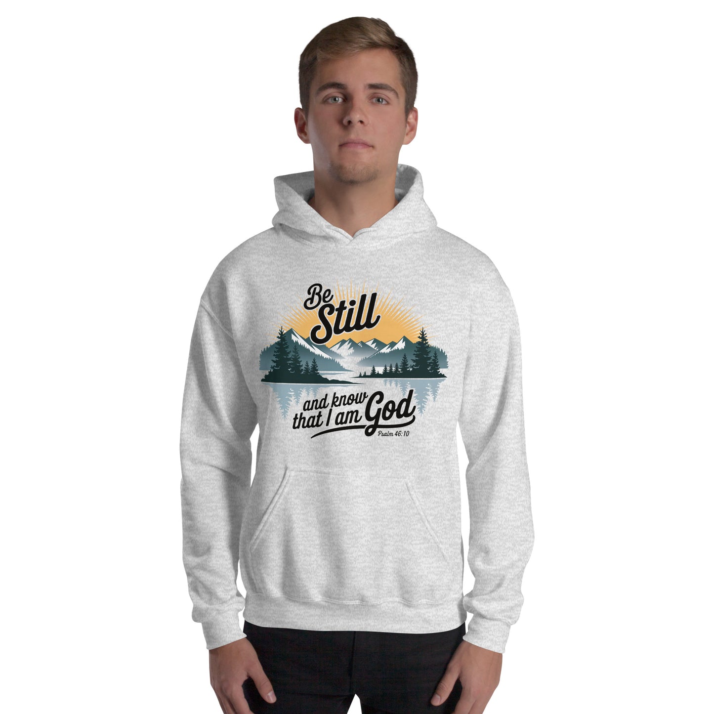 Be Still Hoodie  Christian Bible Verse Hoodie