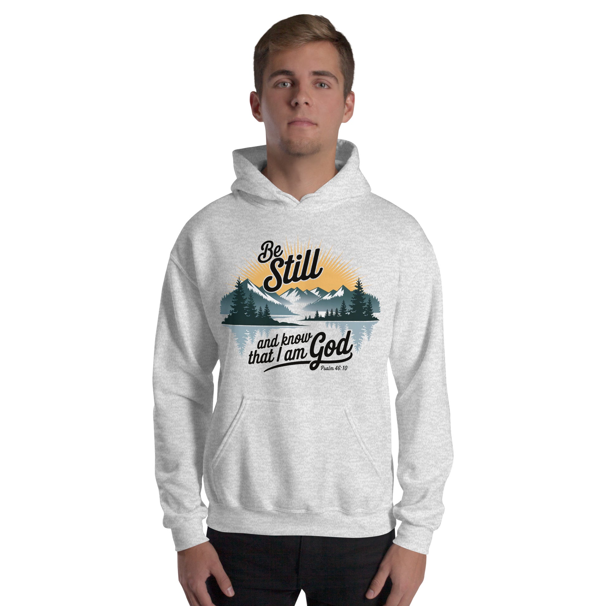 Be Still Hoodie  Christian Bible Verse Hoodie