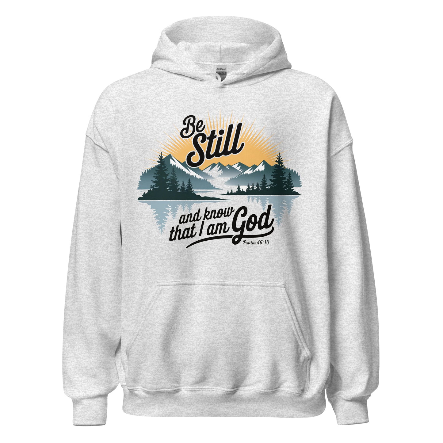 Be Still Hoodie  Christian Bible Verse Hoodie