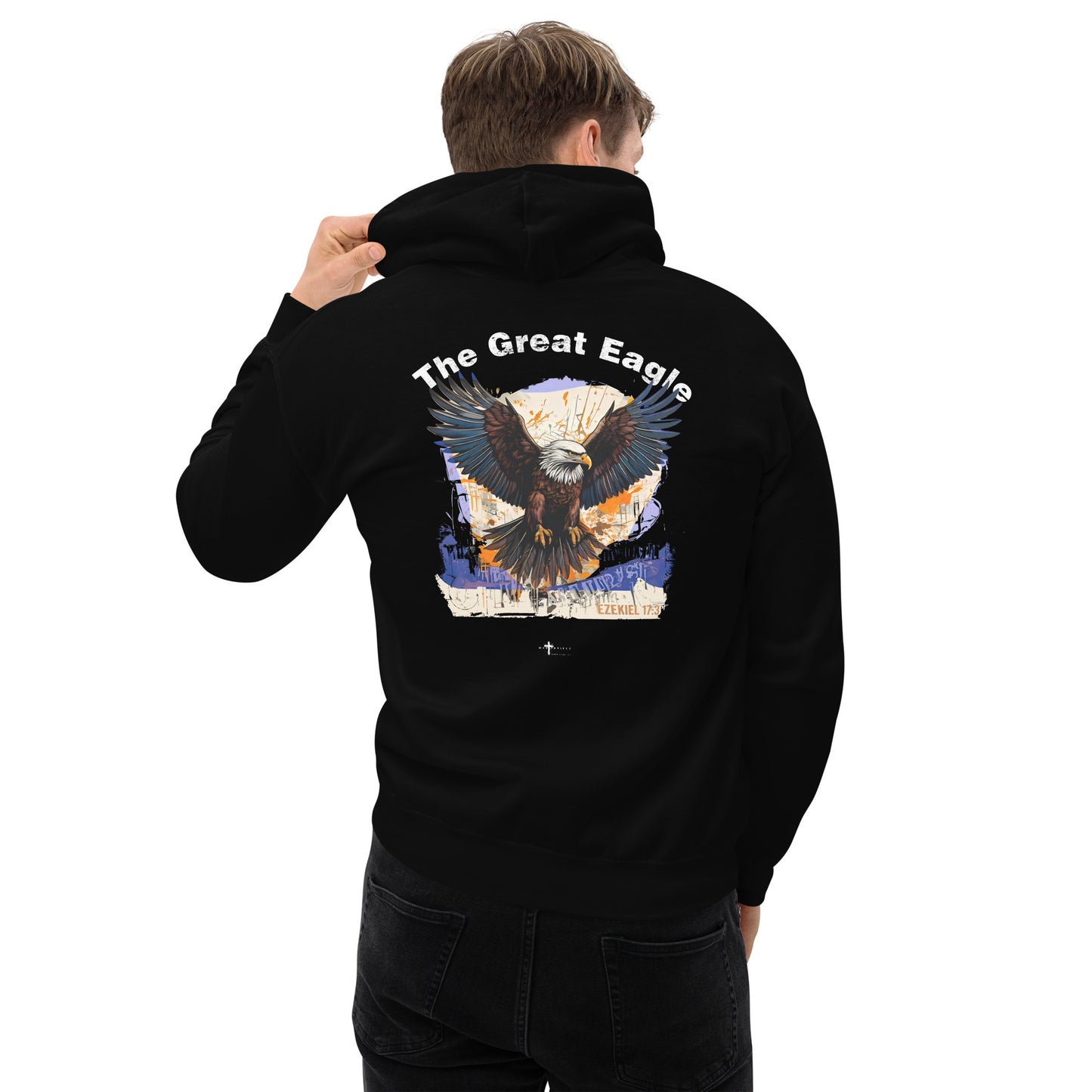 The Great Eagle Hoodie  Christian Bible Verse Hoodie